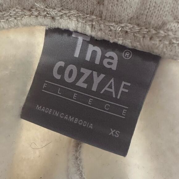 Aritiza Perfect Fleece Sweatpants size XS Heather Oatmeal Tna CozyAF - Picture 6 of 9
